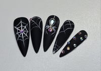 Image 1 of Black spider Press On Nails