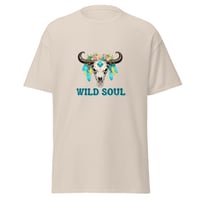 Image 7 of Unisex classic tee, Wild Soul Longhorn Skull tee