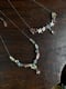 Image of Oregon White Oak Leaf Mixed Metal Zircon Necklace