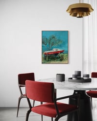 Image 11 of Painting / maleri / "Islands Brygge – Malerdrømme og tankestreger – Nokken III" / 60x75 cm