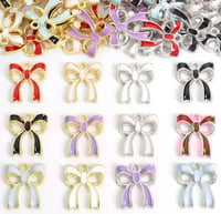 Image 1 of 1052 Charms: Enamel Bow Tie Mixed