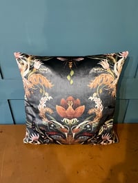 Image 2 of Serpentined Forest Becca Who Velvet cushion  