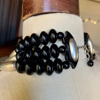 Image 4 of Silver and Lucite Beaded Necklace