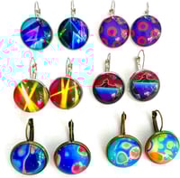 Bezel Earrings