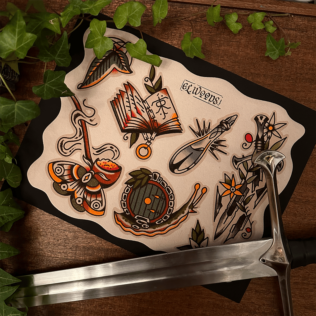 Lord of the Rings Traditional Tattoo Ideas