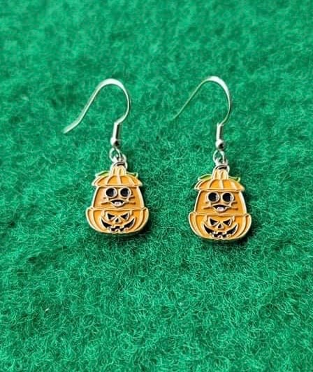 Image of Pumpkin McNugget Earrings Pre Order 