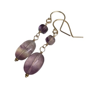 Image of BOUCLES D'OREILLES BRIDGET Fluorite