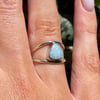 Double band opal ring