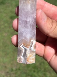 Image 11 of Large Lace Agate with Amethyst Generator #2555