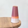 Mini Skyline Vase in Rhubarb and Tangerine