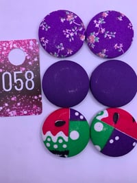 Image 3 of Button Earring 3 set