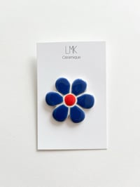 Broche fleur céramique 3