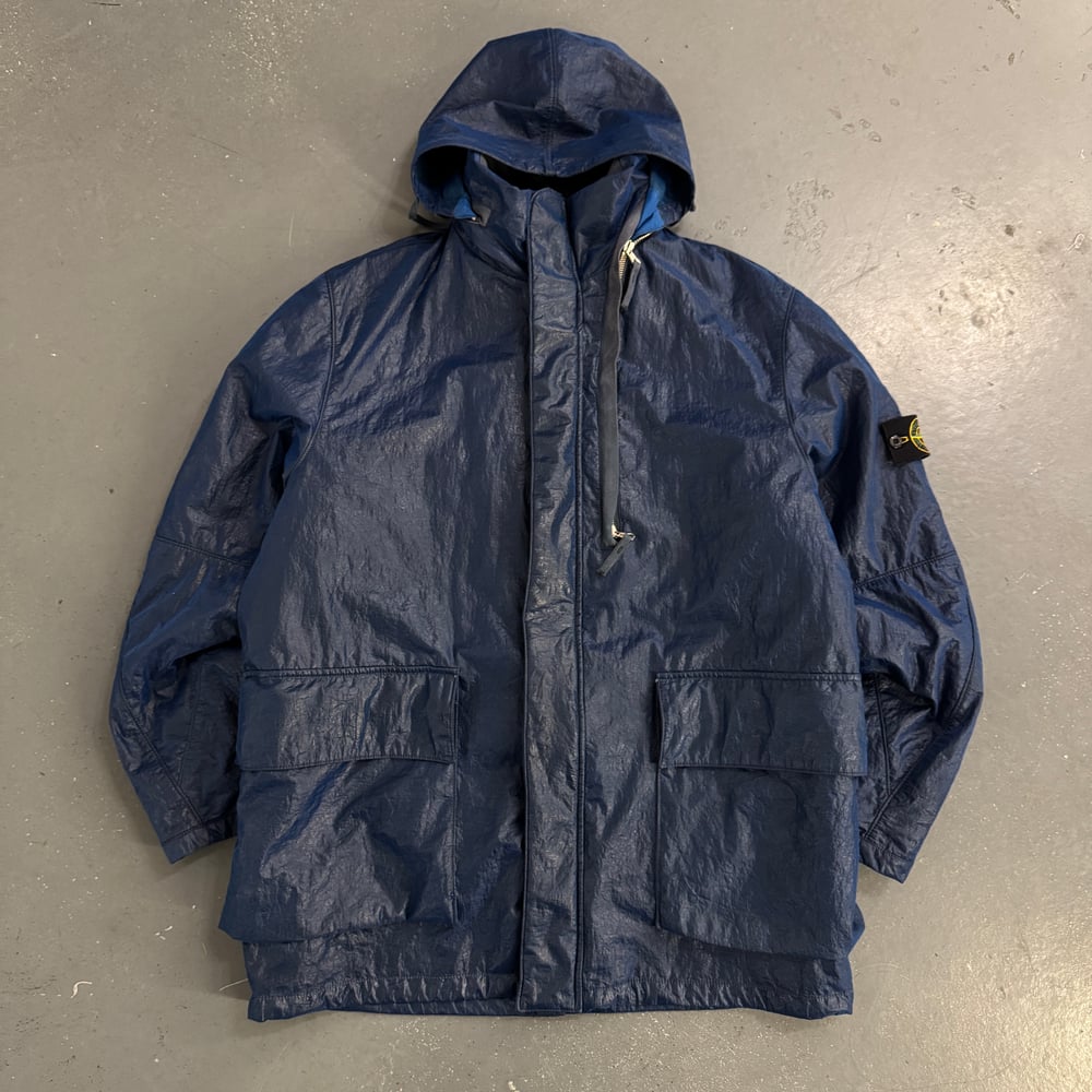 Image of AW 2000 Stone Island Nylon Spalmatura Dual layer jacket, size XXL