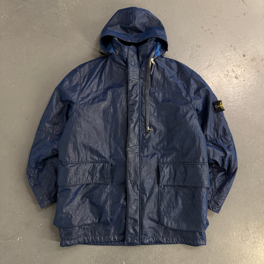 Image of AW 2000 Stone Island Nylon Spalmatura Dual layer jacket, size XXL