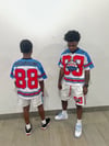 ADULT “white & blue” JERSEY SET