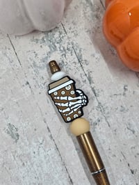 Image 3 of Skeleton Hand Coffee Cup Pen