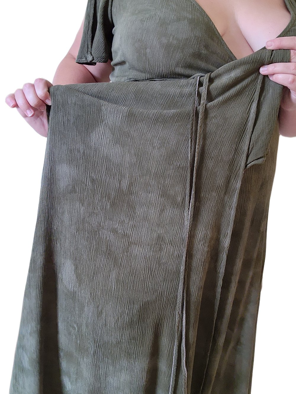 Image of Large sage goddess wrap dress