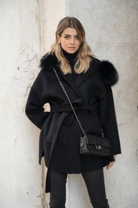 Image 1 of Black Loro Coat