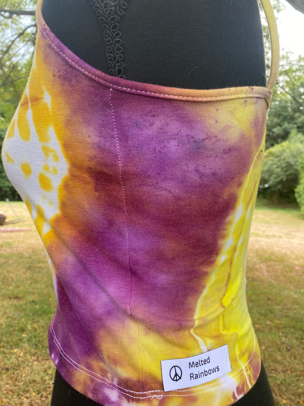 Image of Purple Sunset Geode Crop Tank (S) 