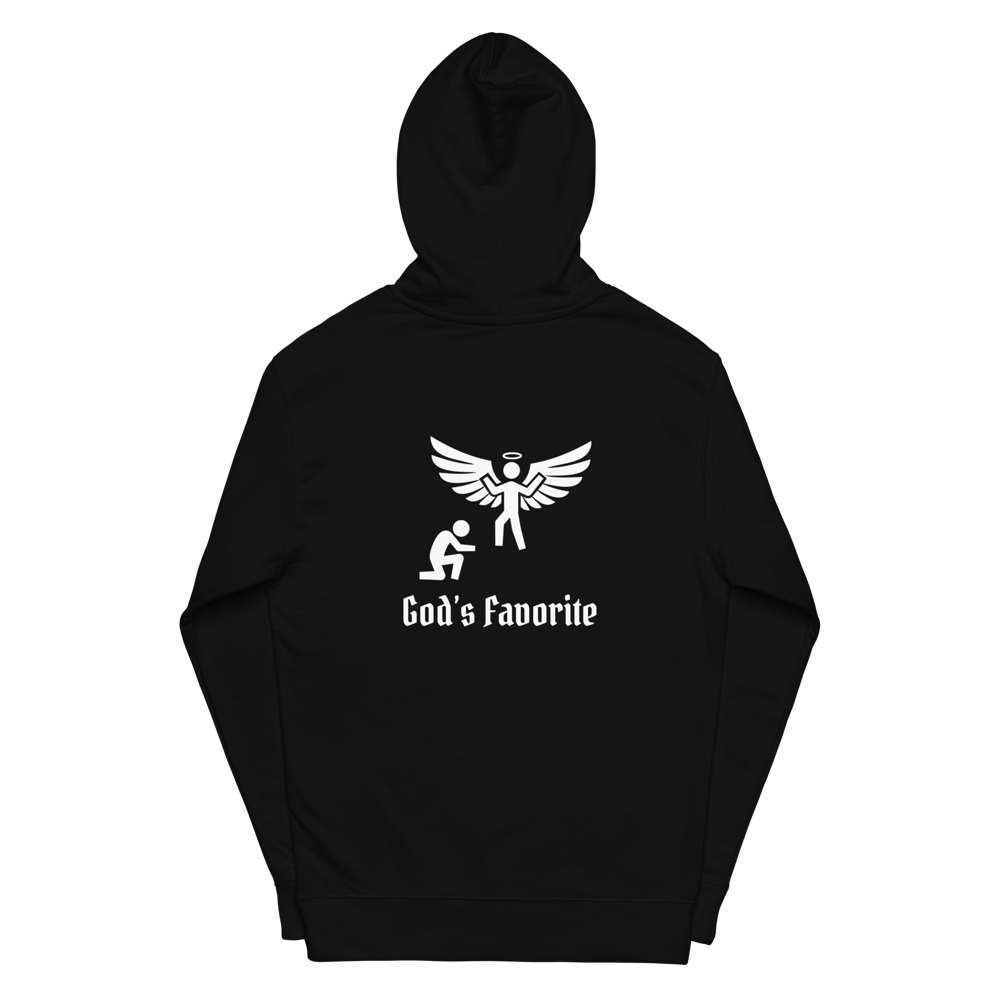 God's Favorite Hoodie (White Print)