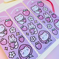 Image 2 of Berry Sweet Holographic Vinyl Sticker Sheet