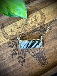 Image 1 of White Buffalo Bar Necklace
