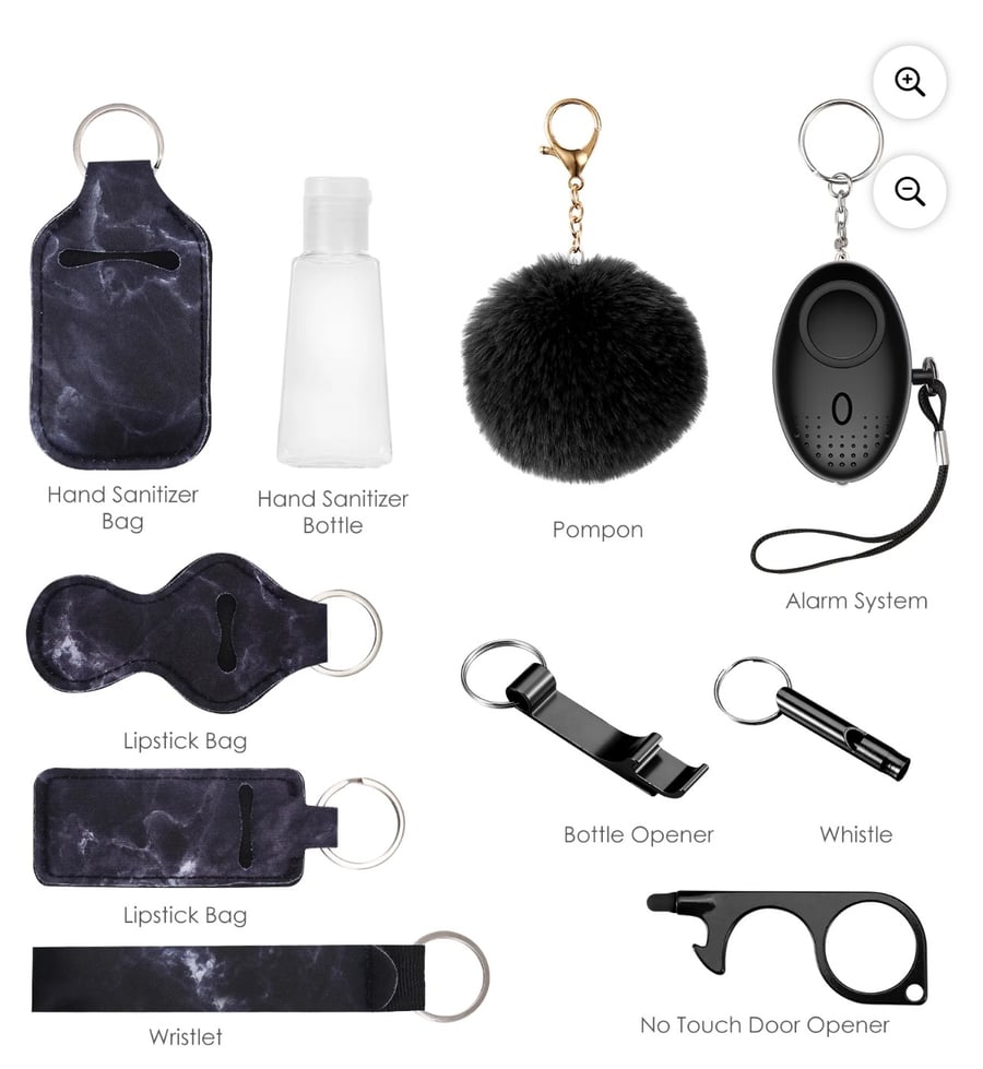 Image of Black out Keychain 