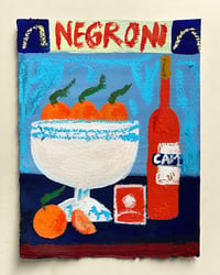 Negroni & fruit bowl 