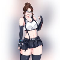 yuko with tifa outfit from final fantasy VII 🎃