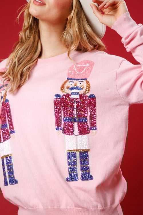 Image of Pink Nutcracker Sweater