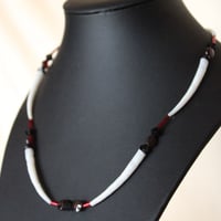 Image 2 of Dentalium Choker (garnet)