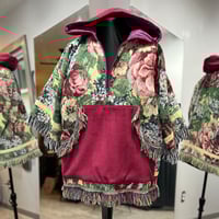 Image 4 of Rose Floral Throw Hoodie