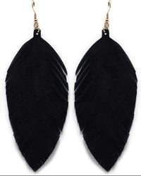 Image 1 of Fiercely Feathered Earrings