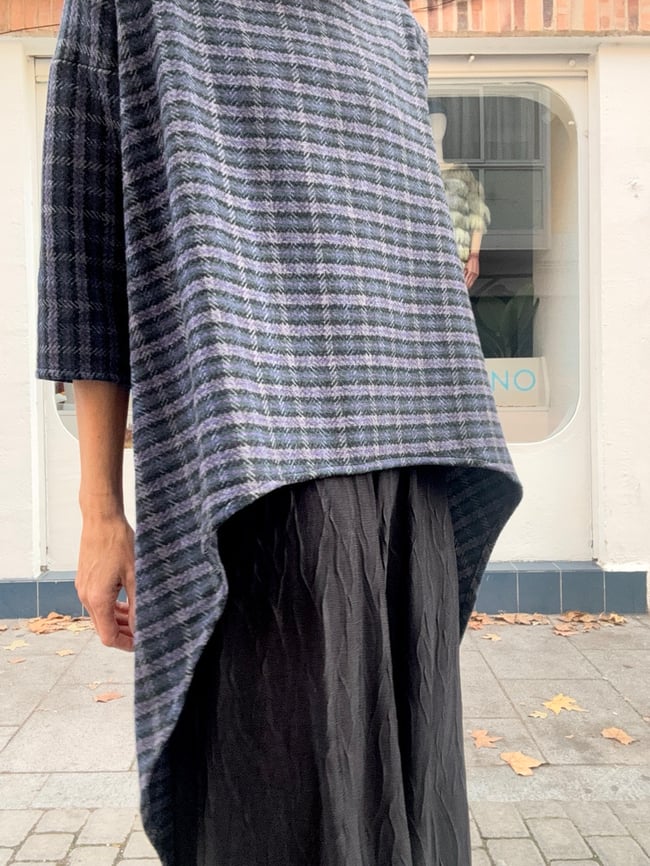 AMAZONA KAFTAN IN GREY CHECKS 