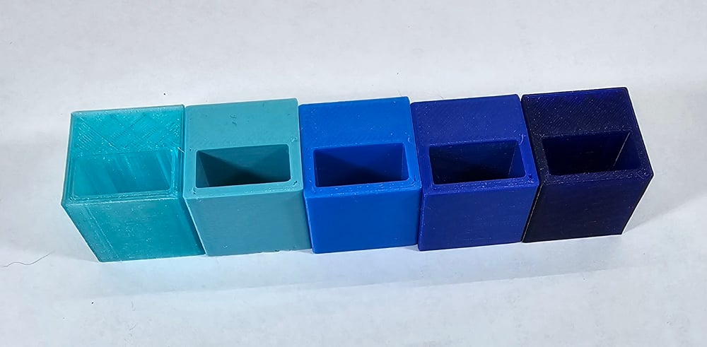 3d Printing Colors Available