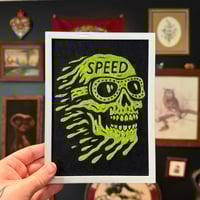 Image 1 of Speeeeed Skull Embroidery