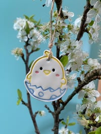 Image 4 of Ceramic Easter Bunnies and Easter Chicks decorations