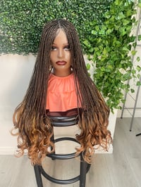 Image 1 of French curl braided wig