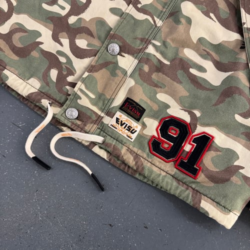 Image of Evisu Camo Patch Multi Pocket Japanese Canvas Jacket