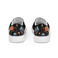 Image 3 of Colorful Watercolor Painting Mushroom/Mycology Women’s Slip-On Canvas Shoes