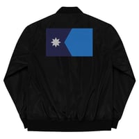 Image 1 of Minnesota Flag Bomber Jacket (Back)