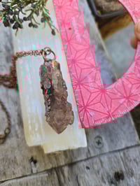 Image 4 of Electroformed Elestial Amethyst necklace