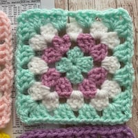 Image 3 of Crocheted Granny Square Coaster