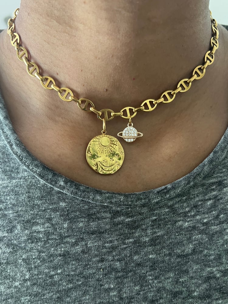 Image of Intimate Friends • Moon, Sun, and Planet Necklace 