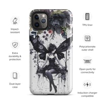 Image 6 of Gothic Inspired Dark Fairy and Flowers Tough Case for iPhone®