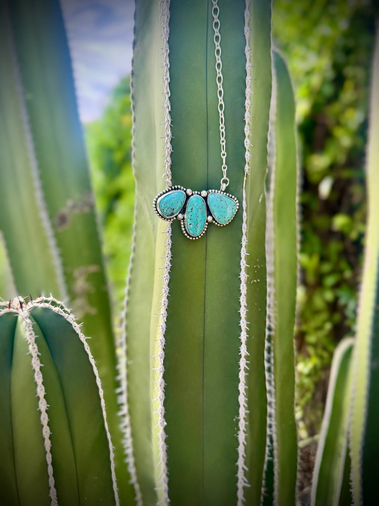 Image of Mine #8 Turquoise Bar necklace (1)