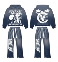 Image 3 of NAVY SUN-DRIED ART FEIN SWEATSUIT