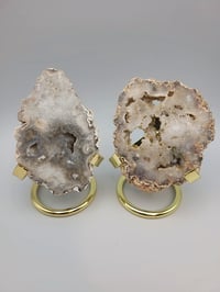 Image 10 of Set of 2 Argentine Agate Small Crystal Slices - 6 styles 