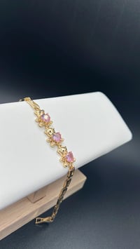 Image 2 of GOLD TEDDY BEAR BRACELET 