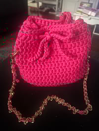 pink bucket purse